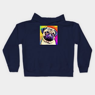 Pug Pop art Kids Hoodie